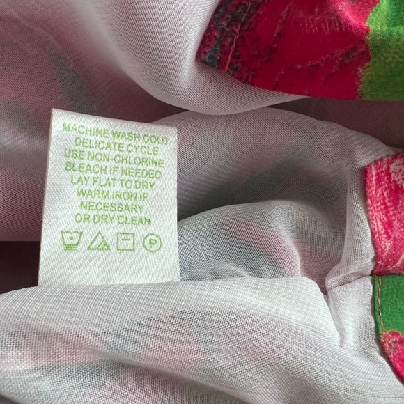 Lilly Pulitzer pink floral tunic top size 4 - Picture 8 of 11